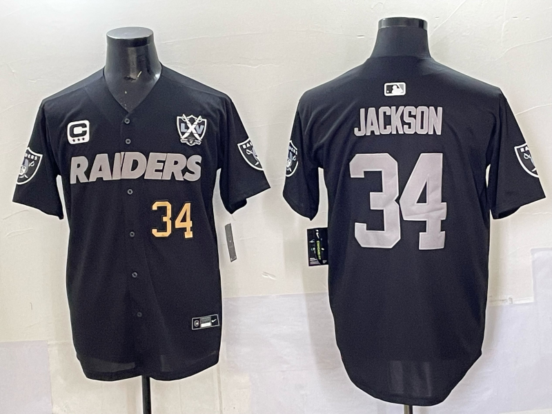 Men Oakland Raiders #2 jackson Black 2025 Nike NFL jersey 003->oakland raiders->NFL Jersey